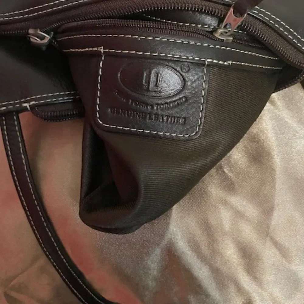 NY & CO Brown leather crossbody bag